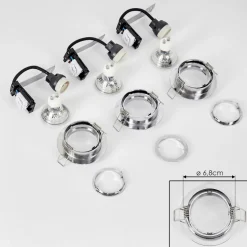 Spot Encastrablekerrouan Led Chrome, 1 Lumiere