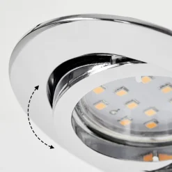 Spot Encastrablekerrouan Led Chrome, 1 Lumiere