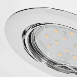 Spot Encastrablevibersviller Led Chrome, 1 Lumiere