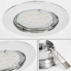 Spot Encastrablevibersviller Led Chrome, 1 Lumiere