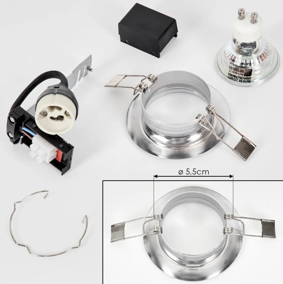Spot Encastrablevibersviller Led Chrome, 1 Lumiere