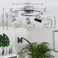 Spot Globo Chrome, 3 Lumieres