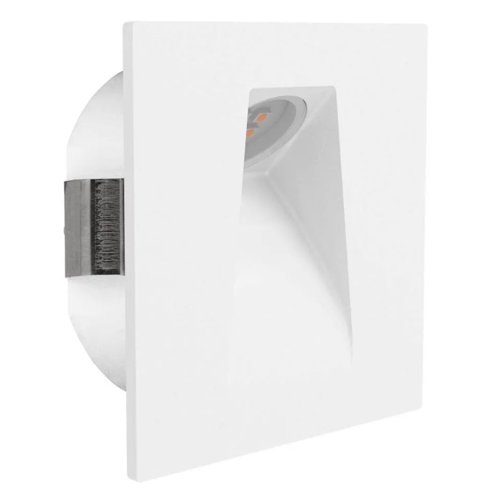 Spot Mural Encastre Eglo Mecinos Led Blanc, 1 Lumiere