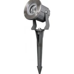 Spot Sur Pieu Lcd Fellbach Led Acier Inoxydable, 1 Lumiere