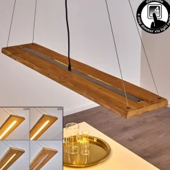 Suspension Adak Led Gris, 1 Lumiere