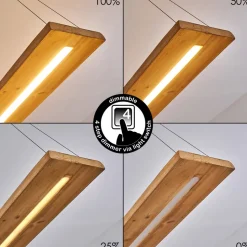 Suspension Adak Led Gris, 1 Lumiere