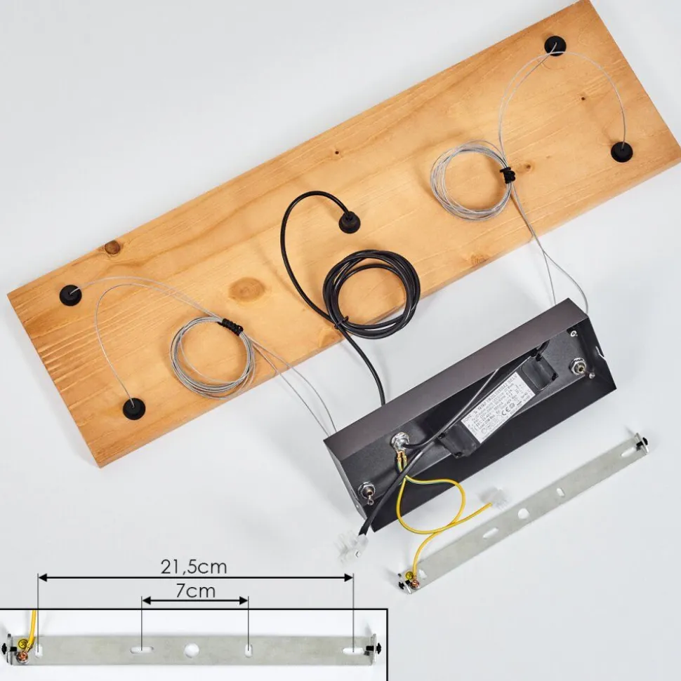 Suspension Adak Led Noir, 1 Lumiere