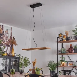 Suspension Adak Led Noir, 1 Lumiere