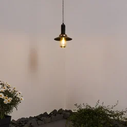 Suspension Anaheim Led Cuivre, Noir, 1 Lumiere