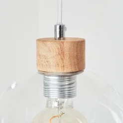 Suspension Andeer Chrome, Ecru, 3 Lumieres