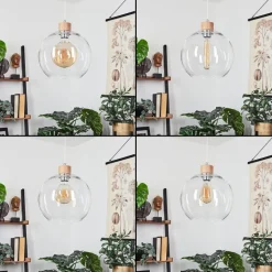 Suspension Andeer Ecru, 1 Lumiere