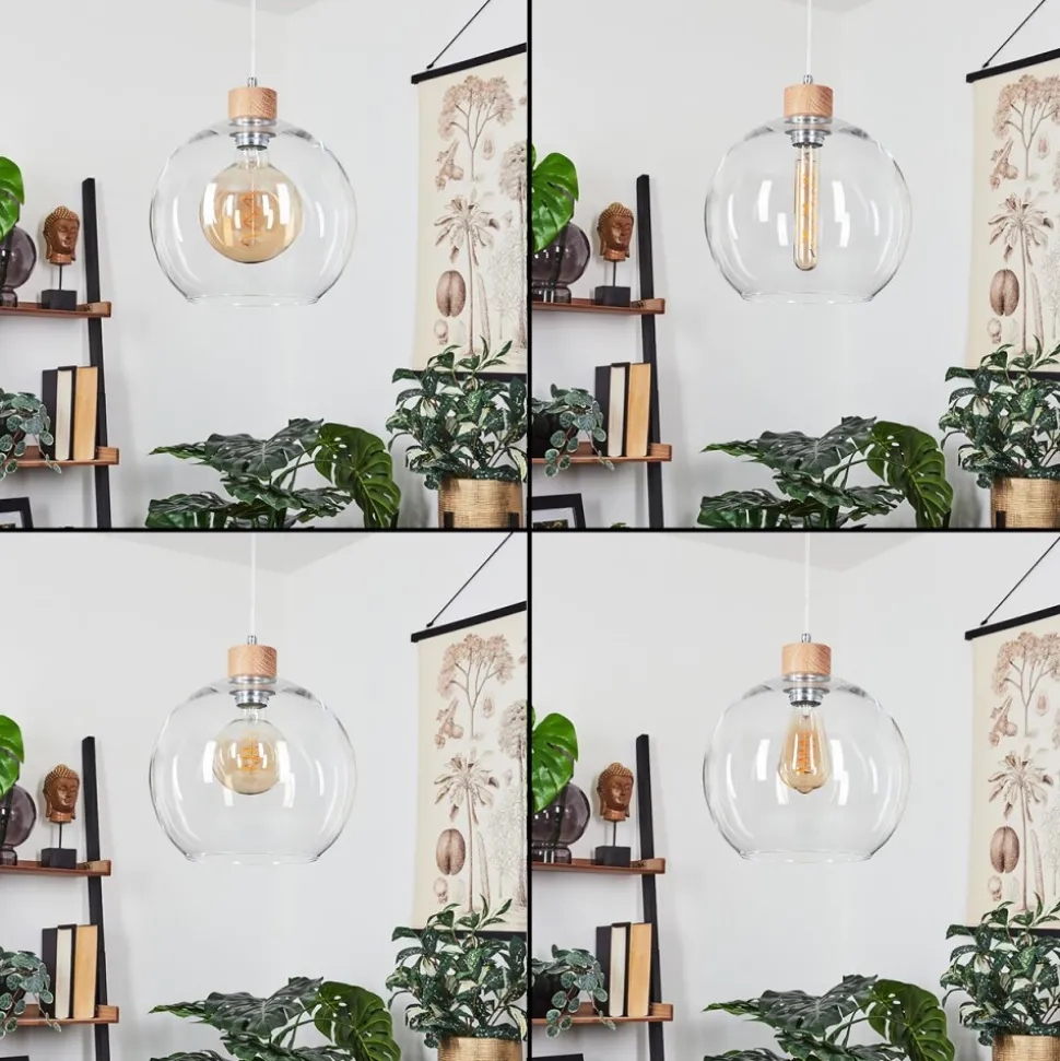 Suspension Andeer Ecru, 1 Lumiere