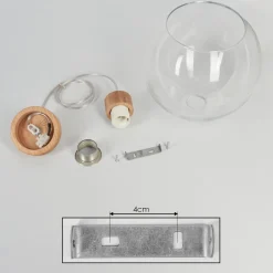 Suspension Andeer Ecru, 1 Lumiere