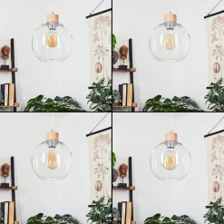 Suspension Andeer Ecru, 1 Lumiere
