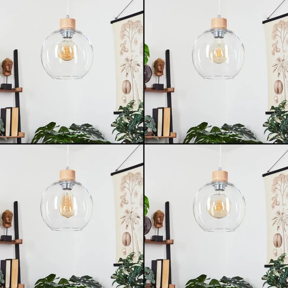 Suspension Andeer Ecru, 1 Lumiere