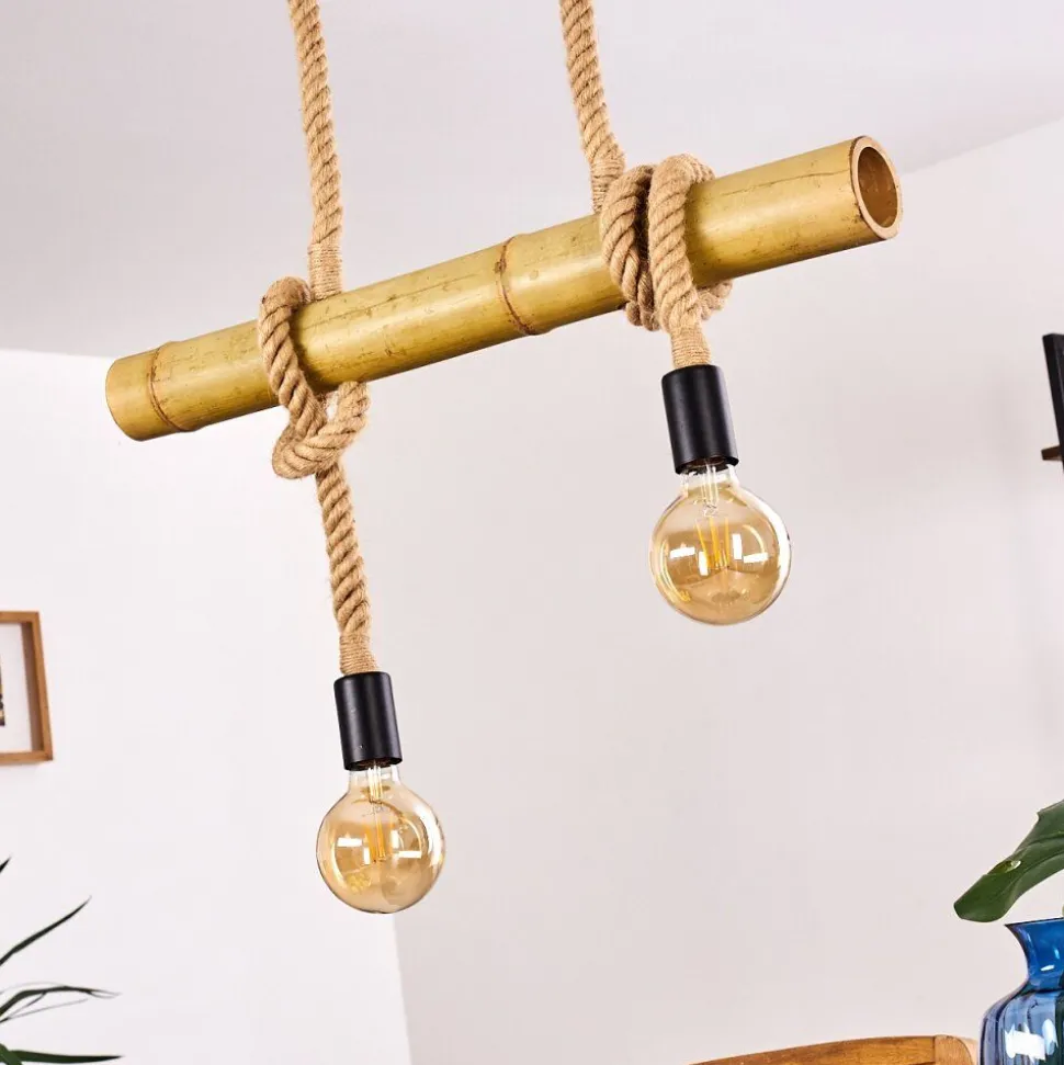 Suspension Asmara Brun, 2 Lumieres