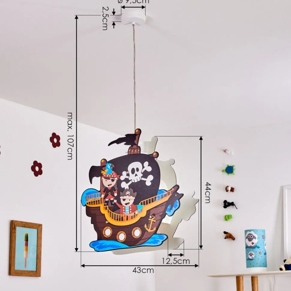 Suspension Ayer Blanc, 2 Lumieres