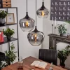 Suspension Azurara Noir, 3 Lumieres