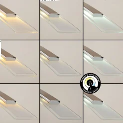 Suspension Balcairn Led Nickel Mat, 4 Lumieres