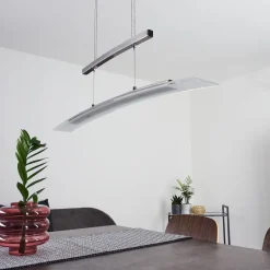 Suspension Balcairn Led Nickel Mat, 4 Lumieres