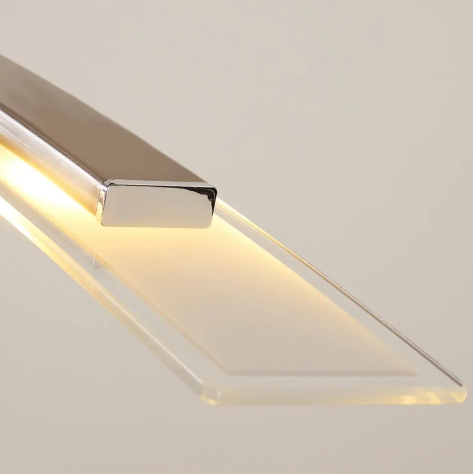 Suspension Balcairn Led Nickel Mat, 4 Lumieres