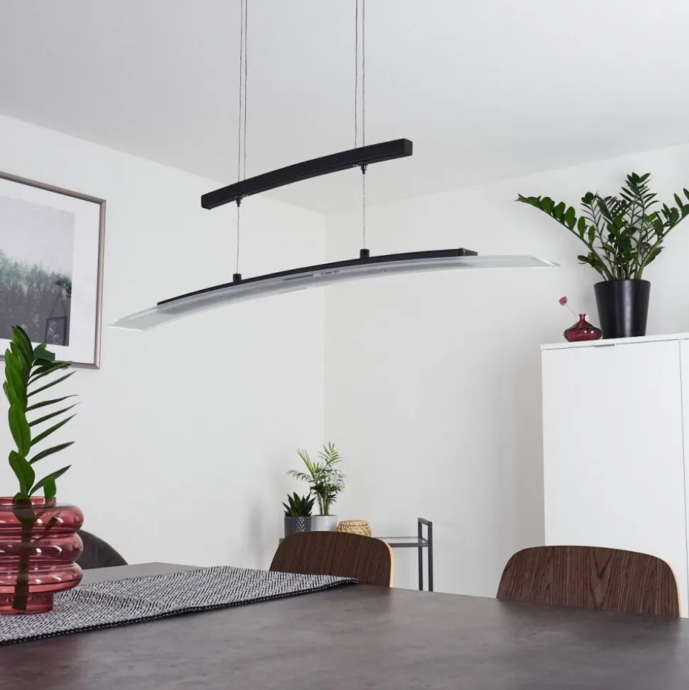 Suspension Balcairn Led Noir, 4 Lumieres