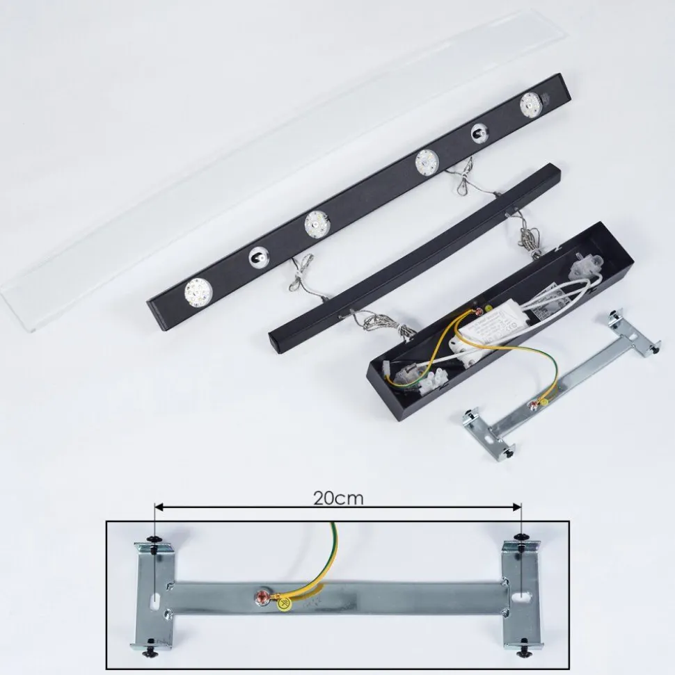 Suspension Balcairn Led Noir, 4 Lumieres