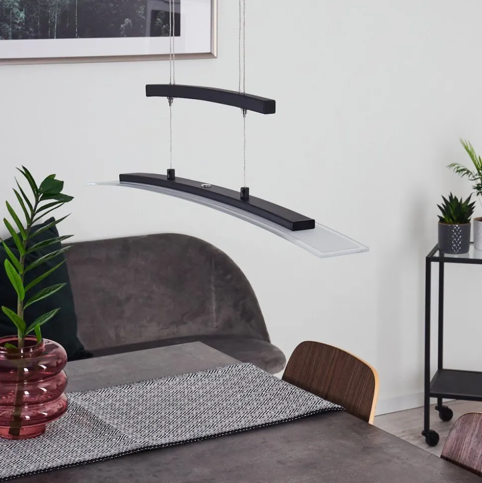 Suspension Balcairn Led Noir, 4 Lumieres