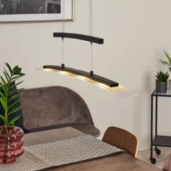 Suspension Balcairn Led Noir, 4 Lumieres
