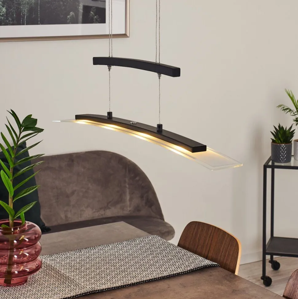Suspension Balcairn Led Noir, 4 Lumieres