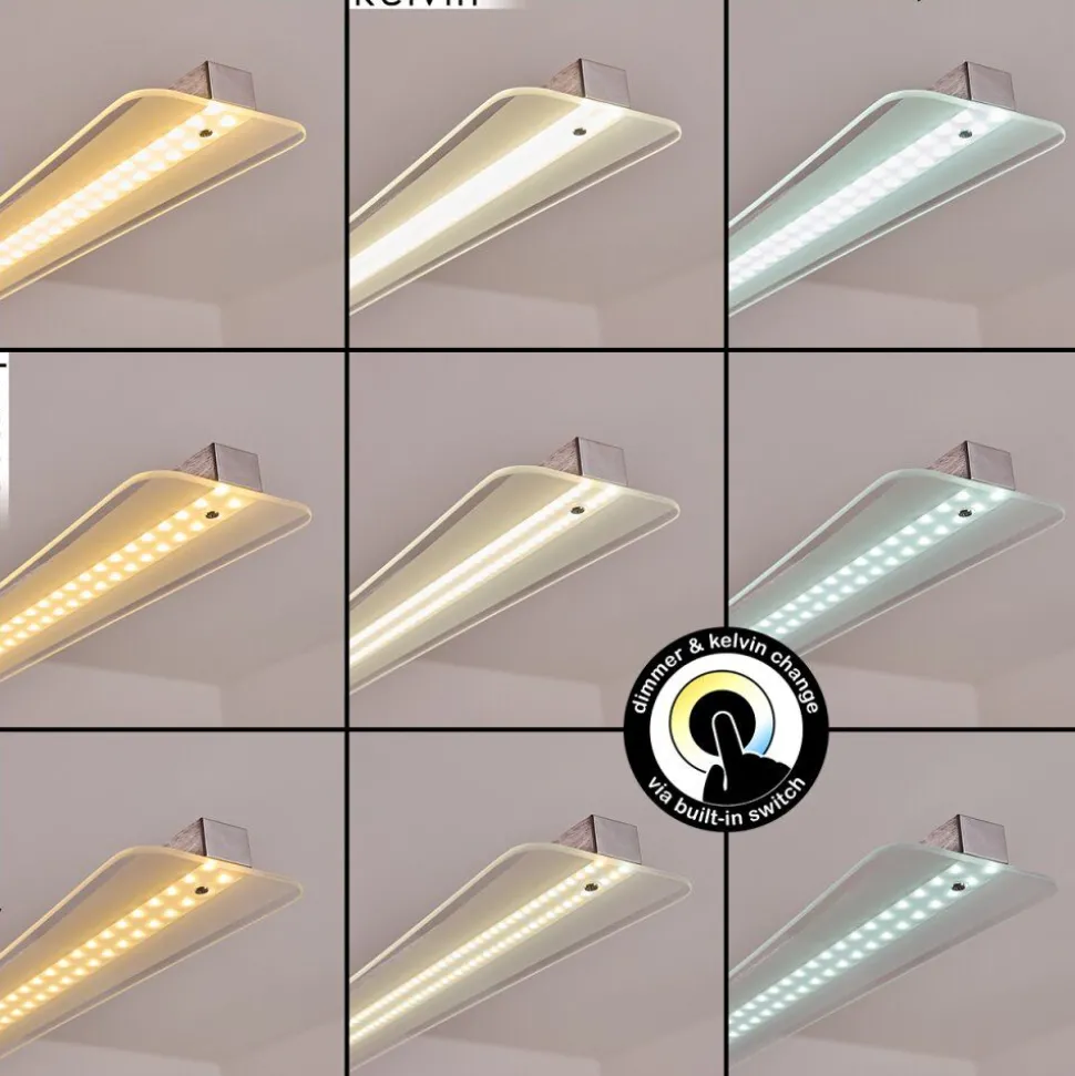 Suspension Barrud Led Argente, 1 Lumiere