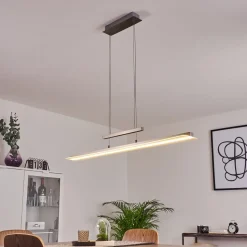 Suspension Barrud Led Argente, 1 Lumiere