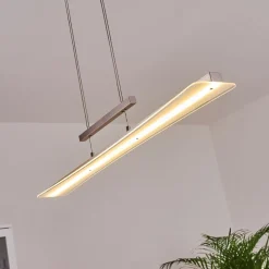 Suspension Barrud Led Argente, 1 Lumiere