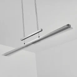 Suspension Barrud Led Argente, 1 Lumiere