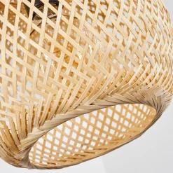 Suspension Bauro Ecru, 1 Lumiere