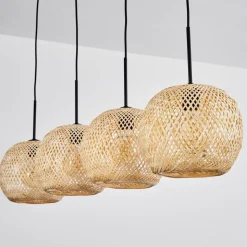 Suspension Bauro Ecru, 4 Lumieres