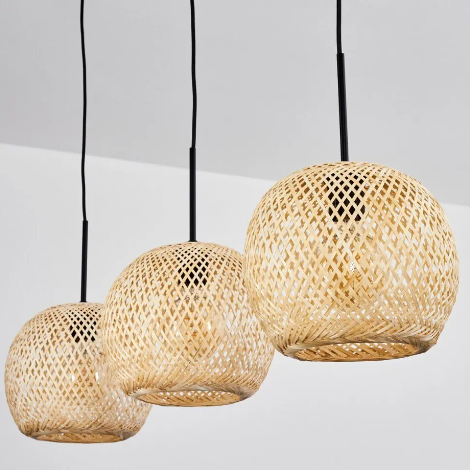 Suspension Bauro Ecru, 3 Lumieres