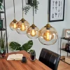 Suspension Calapa Laiton, 4 Lumieres