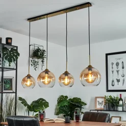 Suspension Calapa Laiton, 4 Lumieres
