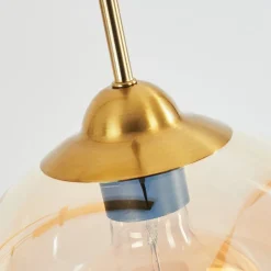 Suspension Calapa Laiton, 4 Lumieres