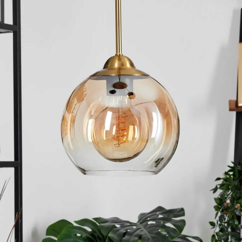 Suspension Calapa Laiton, 8 Lumieres
