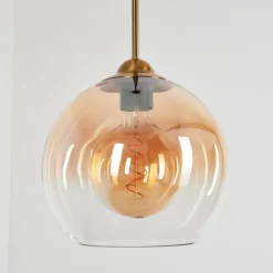 Suspension Calapa Laiton, 1 Lumiere
