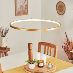 Suspension Calcium Led Laiton, 1 Lumiere