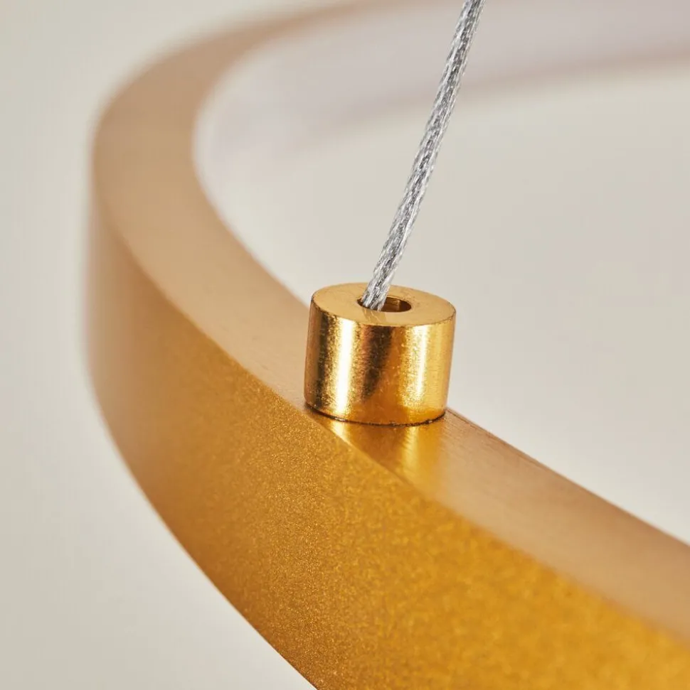 Suspension Calcium Led Laiton, 1 Lumiere
