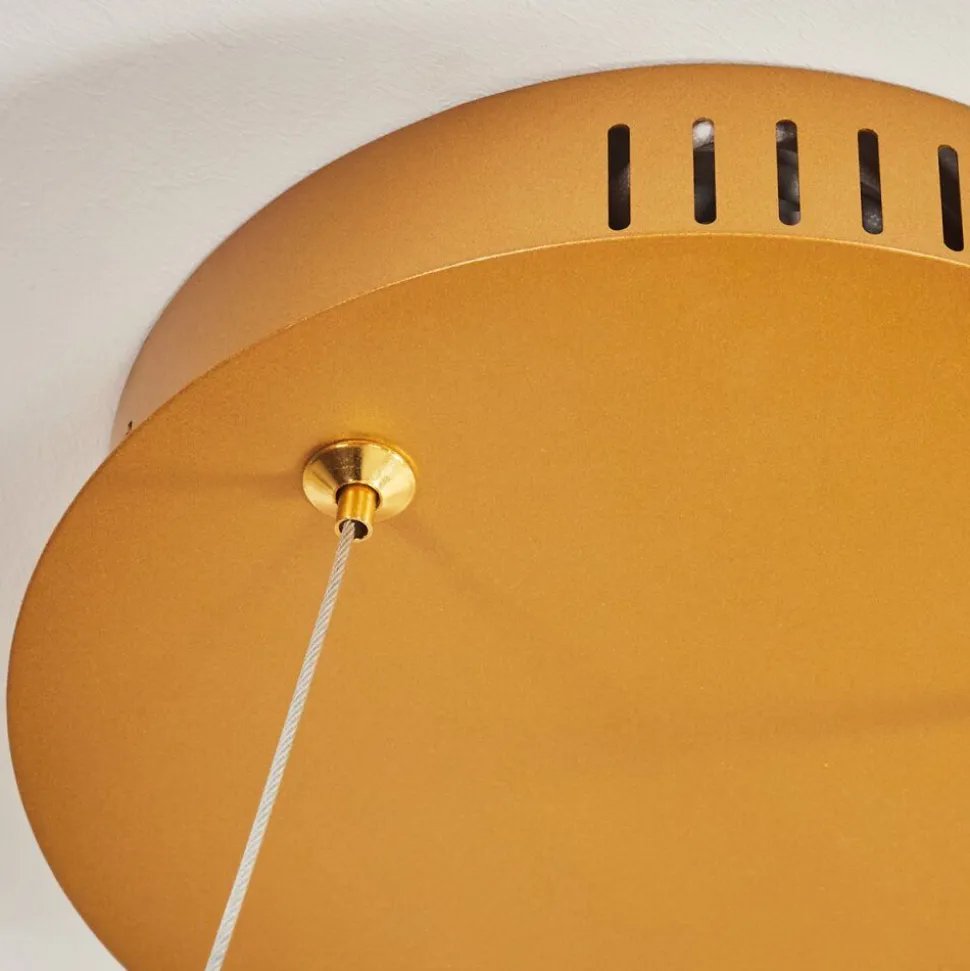 Suspension Calcium Led Laiton, 1 Lumiere