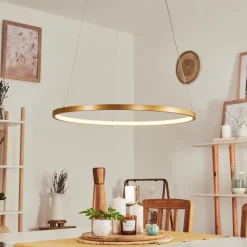 Suspension Calcium Led Laiton, 1 Lumiere