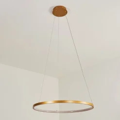 Suspension Calcium Led Laiton, 1 Lumiere