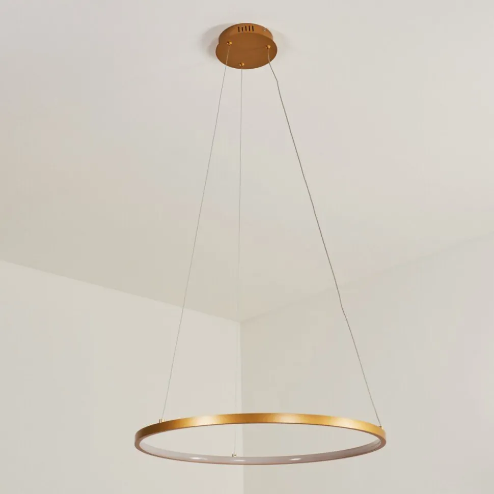 Suspension Calcium Led Laiton, 1 Lumiere