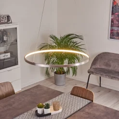 Suspension Calcium Led Nickel Mat, 1 Lumiere