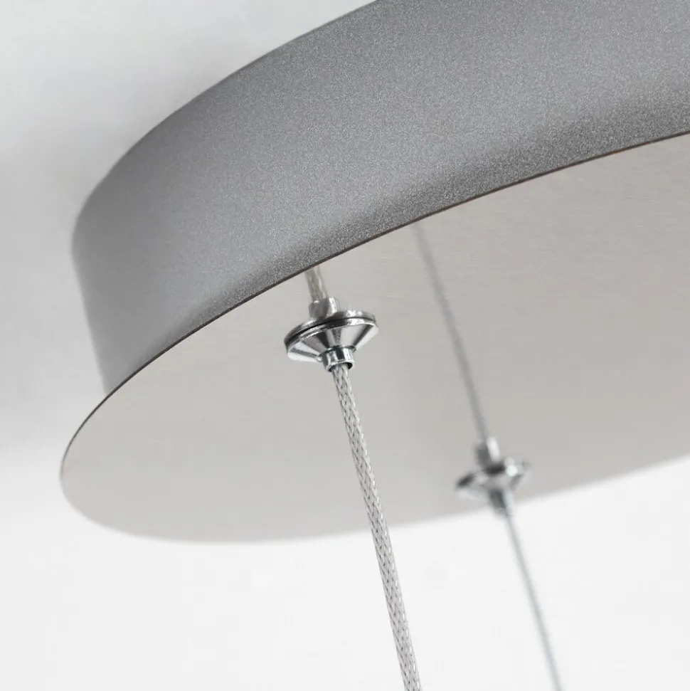 Suspension Calcium Led Nickel Mat, 1 Lumiere